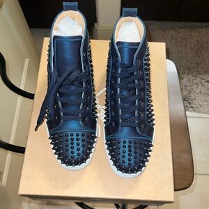Christian louboutin Louis orlato flat cold gommato turquoise/purple/abysses